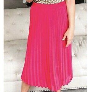 Target- A New Day- Pleated Midi Skirt-Pink- L